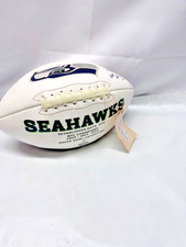 Seattle Seahawks Logo Football w/ Autograph -Michael Bennett -JSA *Pre Owned