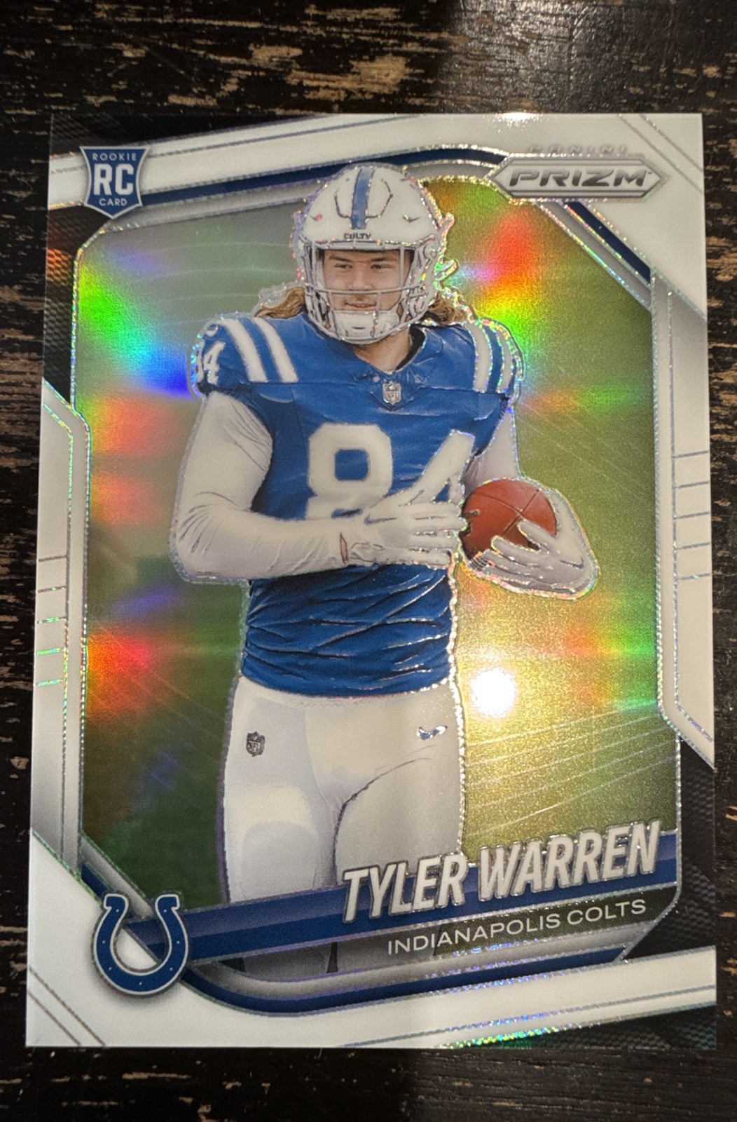 2025 Panini Prizm - Rookies Tyler Warren #339 White Prizm /35 (RC)
