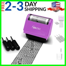 Identity Data Theft Protection Confidential Roller Stamp - Anti Theft, Securi...