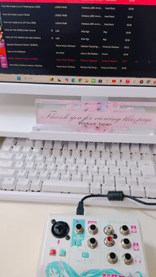 Yamaha Ag03-miku Webcasting Mixer 3 Channel Hatsune Miku JPN for