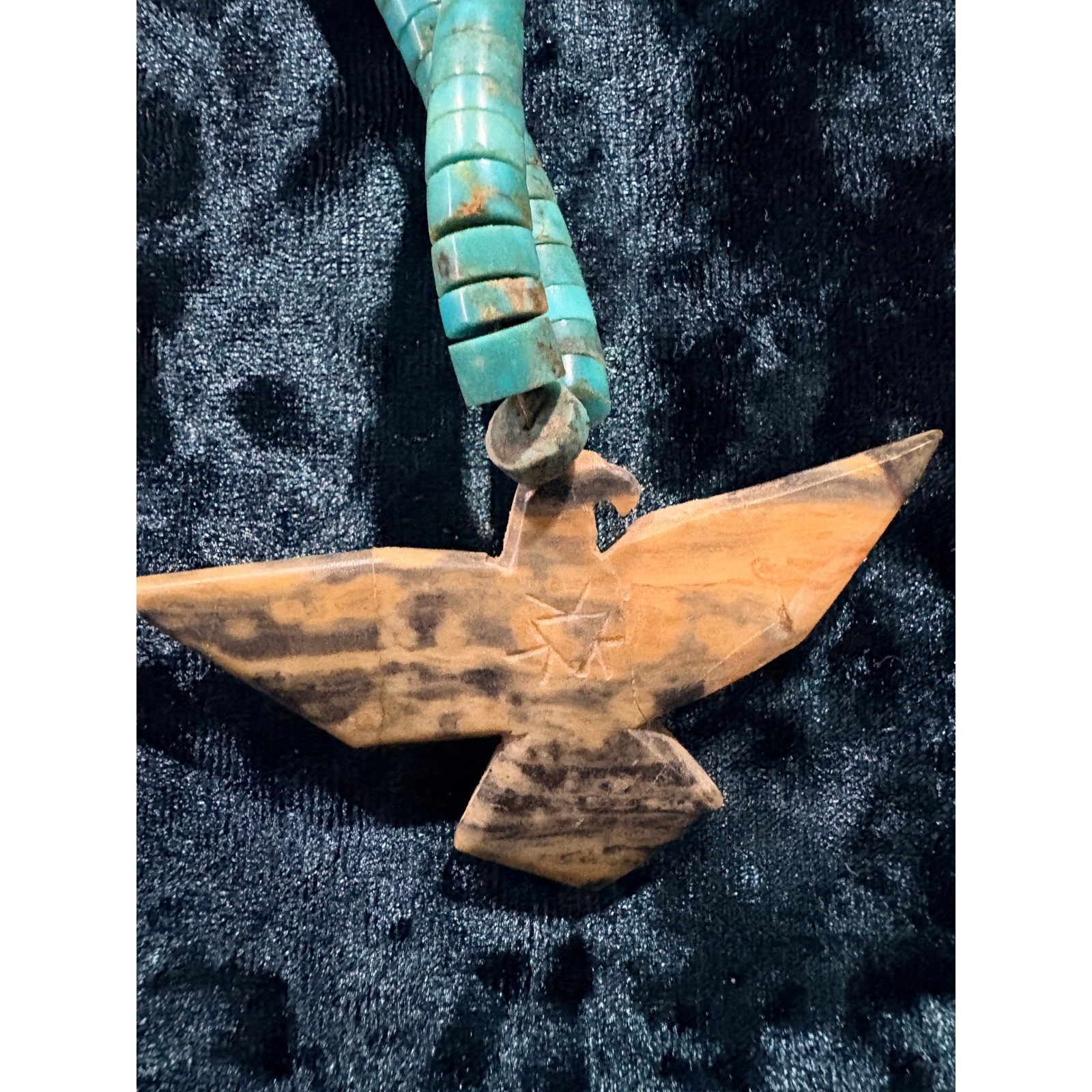 Native American Inspired Thunderbird Turquoise Ne… - image 3