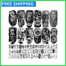 Luxury Black Temporary Tattoo Collection - Perfect for Halloween  Creative Arts
