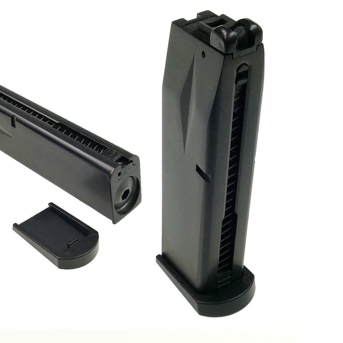 WE Airsoft Magazine M9 Co2 Version 25rd Black 6mm bb's