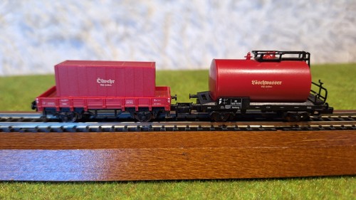 Arnold 0340 Löschwasser Kesselwagen Waggon und Ölwehr Containerwaggon | Zustand: Neu