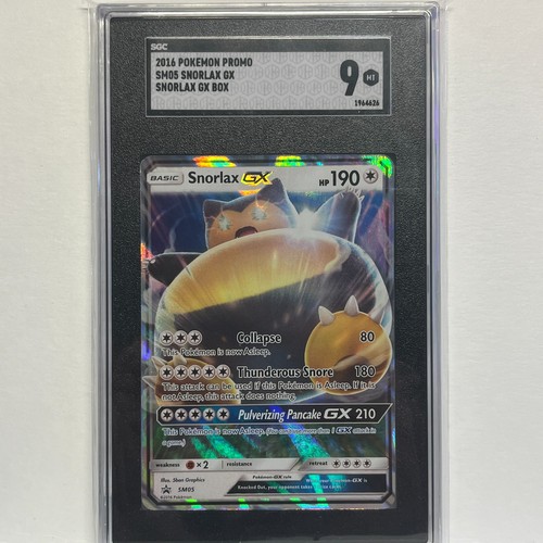 Snorlax-GX graded SGC 9 for sale on eBay