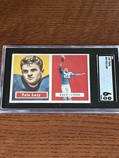 1957 Topps Football #68 Yale Lary Detroit Lions HOF SGC 6 EX-NM