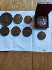 Lot De Médailles Anciennes Bronze X8