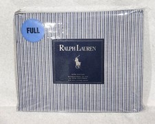 New Vintage Polo Ralph Lauren "Blakely Blue" Deep Pocket Flat Sheet - Full Size