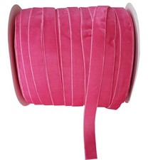 10 Yards Velvet Ribbon Spool Dark Pink, 5/8" 