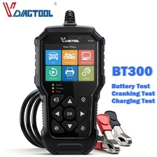 VDIAGTOOL BT300 6/12V Car Battery Load Tester Battery Analyzer 5-3000CCA SOC SOH