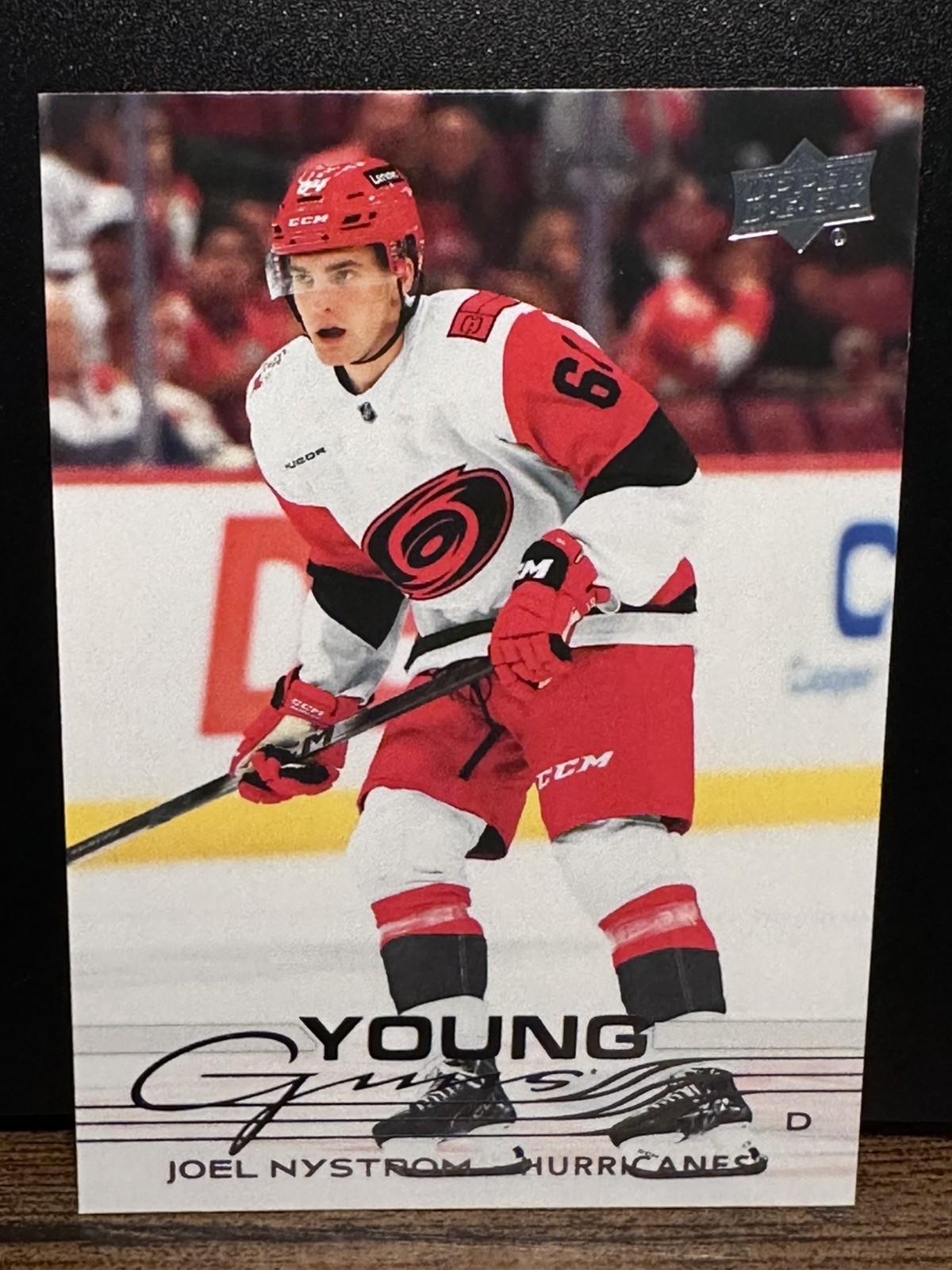 2025-26 Upper Deck Series 2 Joel Nystrom #482 Young Guns Carolina Hurricanes RC