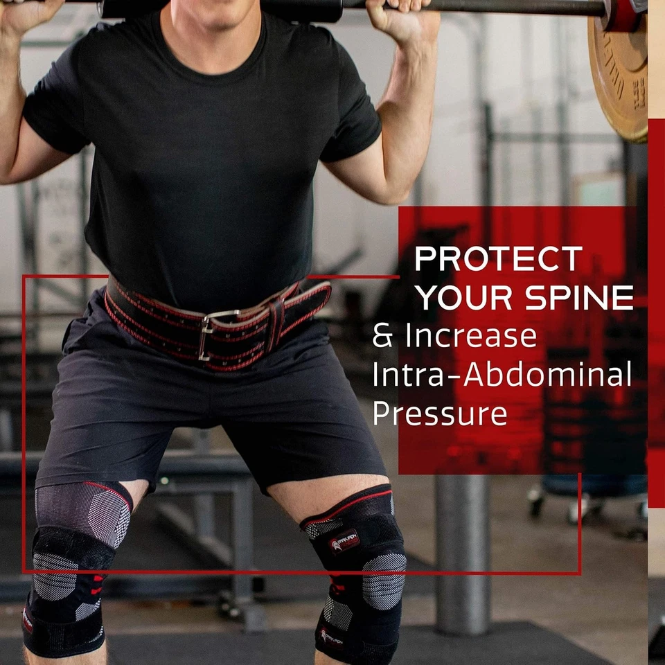 Cinturón de levantamiento de pesas Dark Iron Fitness para entrenamiento de levantamiento de pesas con peso muerto - Grande Foto 4 de 4