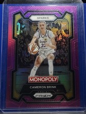 CAMERON BRINK 2024 WNBA PRIZMS Monopoly PINK PRIZMS Rookie Card Serial #148/149