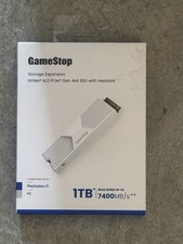 1TB NVMe M.2 PCIe Gen 4x4 SSD w/ Heatsink for PS5/PC 7400MB/s GAMESTOP NEW