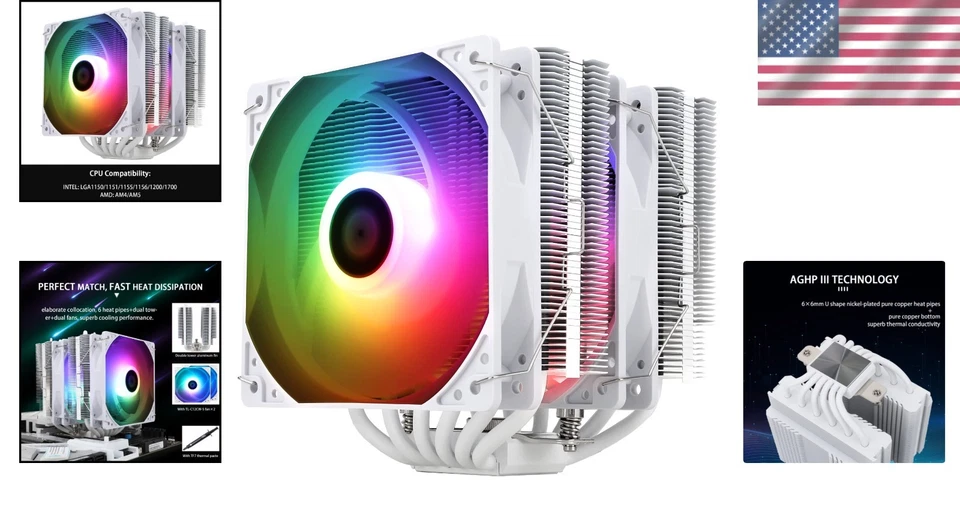 Dual Tower Peerless Assassin 120 SE – Quiet 6 Heat Pipe Cooler with ARGB Lights - Image 2 of 4