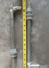Hillman 58 X12 Gate Bolt Hook Zinc Finish Set Of 2