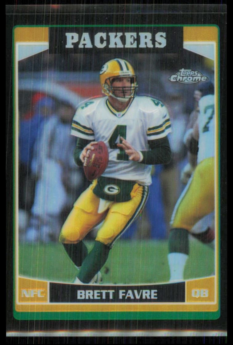 2006 Topps Chrome Black Refractor Brett Favre /199 Green Bay Packers #159