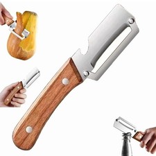 Zero Snag Peeler Knife Multi Functional Vegetable Wooden Peelers Ergonomic