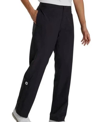 FootJoy DryJoys Tour LTS Golf Rain Pants Black Athletic Waterproof Men's L NWOT