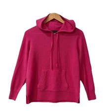 Saks Fifth Avenue Womens Cashmere Hooded Pullover Sweatshirt Size Medium