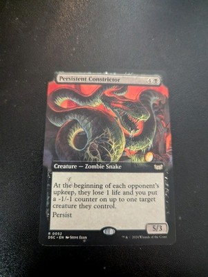 MTG Persistent Constrictor (Extended Art) NM Duskmourn: House of Horror Regular