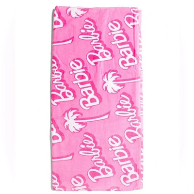 Barbie Oversized Beach Pool Towel Palm Trees 100% Cotton Extra Large 36'' x 70''