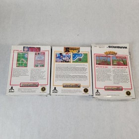 Atari Lynx No Games Boxes Lot of 3 NFL Football, Rampart, Warbirds