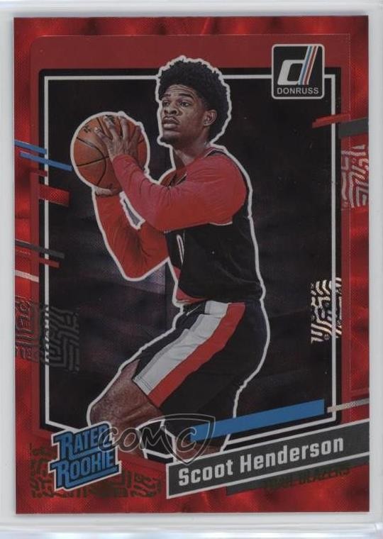 2023-24 Panini Donruss Rated Rookie Red Scoot Henderson #250 Rookie RC 0q37