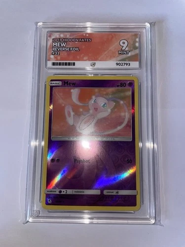 #1/2— Mew 32/68 Reverse Foil 2019 Hidden Fates Ace 9