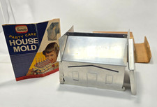 MOLDE VINTAGE DE ALUMINIO PARA FIESTA PASTEL 4 PIEZAS DE ALUMINIO Patentado 1956 Hecho en EE. UU.