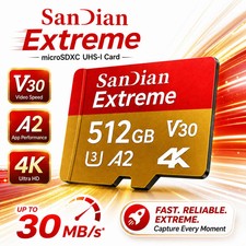 Micro SD Card V30 Class 10 High Speed Memory Card Flash Card for Camera Phone PC