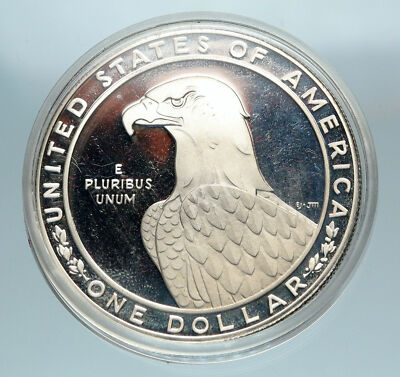 コレクション 1983 OLYMPIC DOLLAR .900 FINE SILVER 1983 Olympic Dollar. 900 Fine Silver Proof Coin. U.s. Mint