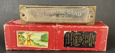 Antique Germany Harmonica  Original Box EUC Marine Band D Hohner Folk GUC