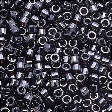 Miyuki Delica Seed Beads Size 11/0 Gunmetal Gray 7.2 Gram Tube DB0001