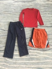 EUC Lot of 3 Boys Nike/Reebok 2 pants,1 shirt S