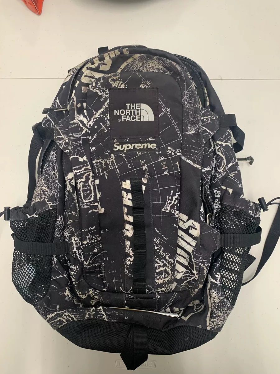 SUPREME x NORTH FACE Hot Shot Backpack Bag Black Used SS12 - 2012 Very Rare!