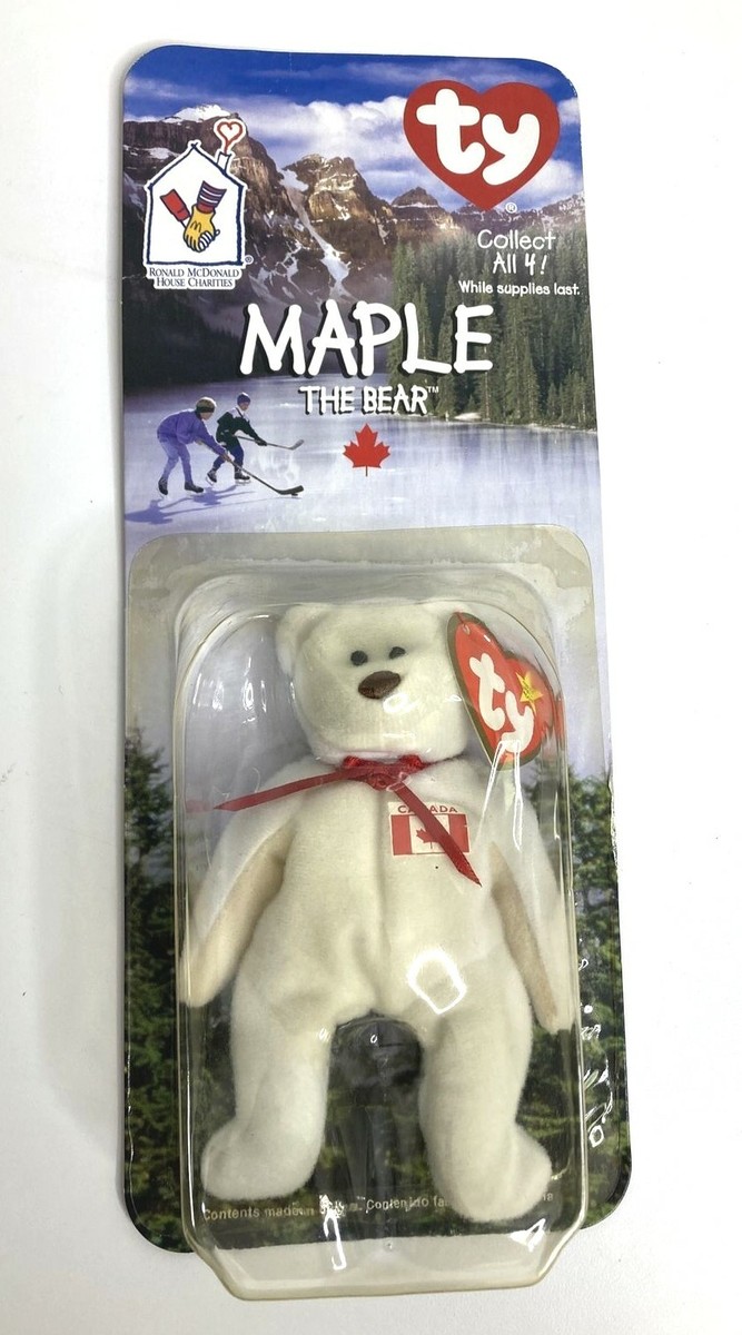 Teddy Bear Beanie Maple The Bear Value Maple The Bear -1999