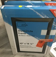 FITTES Aria Lite - Framed Wall Vent 10"  x 14"  White  DWLITFR10X14WHT