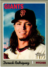 2019 Topps Heritage Dereck Rodriguez #298 San Francisco Giants Baseball Card