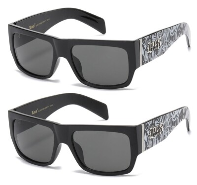 LOCS SLEEK SQUARE GRAFFITI PRINT CLASSIC SUNGLASSES RETRO SPORT HIP HOP  DESIGNER