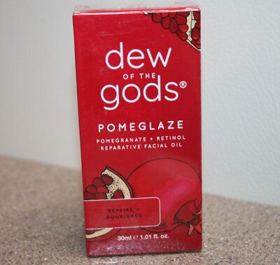 Dew of the Gods POMEGLAZE REPARATIVE FACIAL OIL Full Size 1.01 oz 30 mL New Box