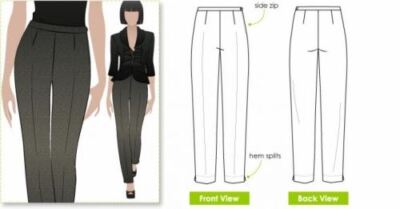 Style Arc Schnittmuster Weidenhose Größen 18-30