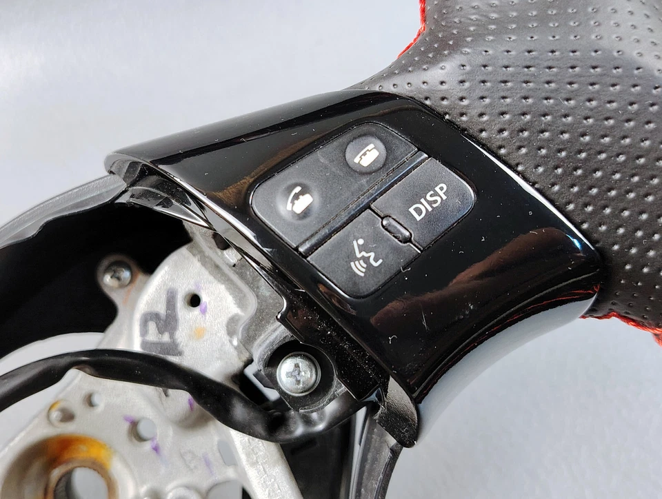 IS250 IS350 Isf Lenkung Rad SPORTS Lexus Multimedia Flach Unten Wildleder Leder - Bild 3 von 4