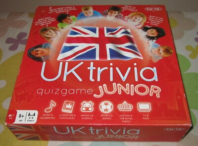 UK TRIVIA JUNIOR QUIZ GAME ( FUN JOURNEY THROUGH UK ) CONTENTS IN MINT CONDITION