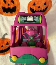 Barney s World Adventure Bus Toy In Hand