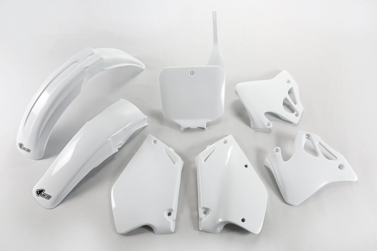 UFO plastic set Honda CR 125/250 blanc de qualité supérieure pour moto cross