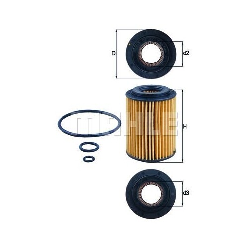 Filtre à Huile Mahle OX 410 Pour Honda NX AX1 250cc 1988-1992 - Neuf D'origine - Référence 762.05.37