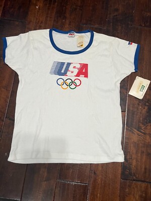Vintage NOS 1984 Levis Olympic Games Los Angeles T-Shirt USA Size