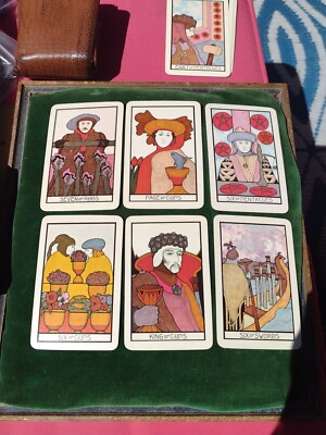 Vintage 1970 AQUARIAN The Fool TAROT CARDS X 78 MORGAN PRESS/US