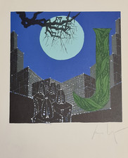 CESARE PEVERELLI (1922-2000) FOTOLITOGRAFIA 5 COLORI OFFSET BOLAFFI ARTE FIRMATA